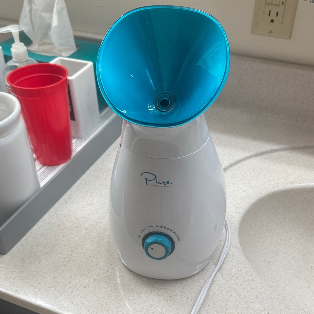 Pure Facial Steamer with Teal Mask